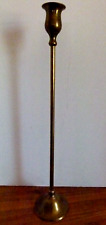 Vintage Tall Brass Taper Candle Holder Candlestick 15.25