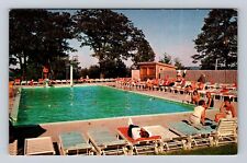 Poland Spring ME-Maine, Poland Spring Hotels, Pool, Advertising Vintage Postcard picture