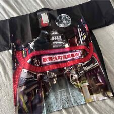 Godzilla Japanese Festival Happi Coat Haori  Black Adult Free Size picture