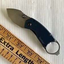 Kershaw Antic Navy Blue Stainless Handle 8CR13MoV Framelock Folding Knife 8710 picture