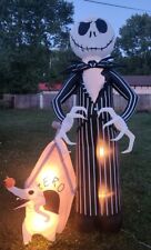 Gemmy Nightmare Before Chistmas 9ft Tall Jack Zero Doghouse Halloween Inflatable picture