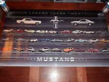 1984 Ford Mustang Poster A Legend Turns 20 1964-1984 Measures 47x 26.5