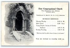 1911 First Congregational Church Entrance Winona Minnesota MN Postcard picture