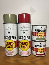 Vintage Rustoleum Spray Paint Cans with Matching 1/2 Pints picture