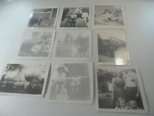 13F7 Vintage estate photo lot of 9 photos 1950/60's kids baby fashions picture