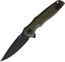 Spartan Blades Poros Linerlock OD Green G10 Folding 154CM Pocket Knife SFBL11GR picture
