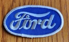 Ford Motor Company Vintage  Blue Field & White Border Logo Embroirdered Patch picture