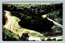 Turner Falls OK-Oklahoma, Horseshoe Curve, Arbuckle Mountains Vintage Postcard picture