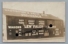 RPPC Wagon Carriage Shop Painted Signs PROVIDENCE RI Vintage Real Photo Postcard picture