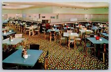 Miami Florida~Boulevard Cafeteria Dining Room~Vintage Postcard picture