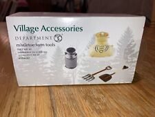 Dept 56 “Mistletoe Farm Tools” set of 4, New #4054247 Snow Village Accessories picture
