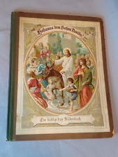 1890s Color Illustrated German Christian Book Hohanna dem Sohne Davids NY 8x10 picture
