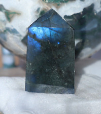 LABRADORITE POINT (4-SIDED) 2.52 INCHES TALL/ 100 GRAMS picture