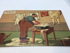 The bachelors washing day, 1907 - Comic Card  picture