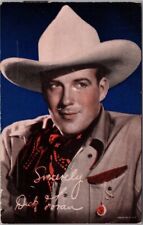 c1940s DICK FORAN Mutoscope Arcade Card / Cowboy Western Actor in COLOR -Unused picture