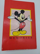 Vintage 1989 Red Mickey Mouse Memories Photo Album Binder 3 Ring picture
