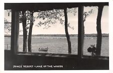 Baudette-Warroad MN RPPC Jones' Resort on Lake of the Woods c1950 picture