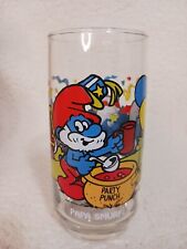 VTG 1983 PEYO PAPA SMURF Party Punch Drinking Glass Cup Vintage picture