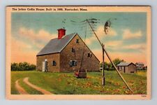 Nantucket MA-Massachusetts, Jethro Coffin House, c1948 Antique Vintage Postcard picture