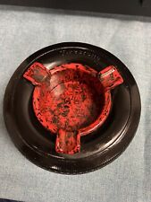 VINTAGE Firestone Radial Tire  Ashtray - Black & Red picture