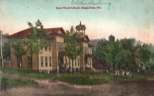 Vintage Postcard East Ward School Building Emporium Pennsylvania PA picture