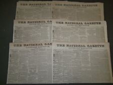 1834-1836 THE NATIONAL GAZETTE + LITERARY REGISTER NEWSPAPER LOT OF 26 - NP 1446 picture
