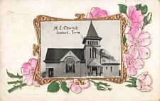 M.E. Church Building Inwood Iowa IA 1908 Postcard picture