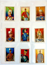 Set Of 9 FEZ Cigarette Cards Military Series Japan Italy Spain France  1 Tolstoi picture