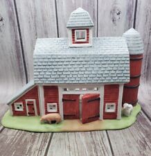  PartyLite Votive Tea Light Candle Holder - Meadowbrook Farm Barn with Animals picture