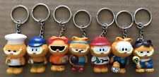 Vintage GARFIELD Star Awards PAWS Figural Mini Keychains 7pcs #23 picture