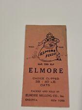 1920's 30's Vintage Dairy Calf Feed Elmore Card picture