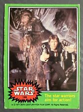 1977 Topps  Star Wars #199 Han Solo & Chewbacca Seires 4 Green picture