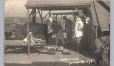 ARMY CAMP MESS OVEN camp dodge ia postcard rppc iowa military des moines picture