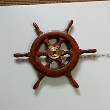 Wood and Brass Ship steering  Wheel 18