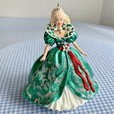 1995 Holiday Barbie Green Dress Collector's Series #3 Hallmark Keepsake Ornament picture