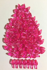 50 PINK MEDIUM TWIST BULBS PEGS Ceramic Christmas Tree Lights Replacement picture
