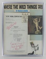 Maurice Sendak Signed 1984 Broadway Play w/Ticket Where Wild Things Are & Cast  picture