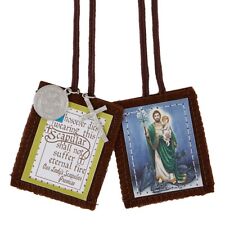 St. Joseph, Terror of Demons Scapular with St. Benedict and crucifix medals picture