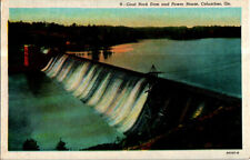Goat Rock Dam & Power House, Columbus, Georgia postcard. picture