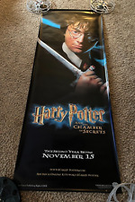 Harry Potter and The Chamber of Secrets (2002) Rare 3'X8' Original Vinyl Banner picture