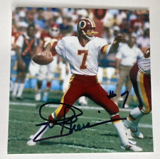 Joe Theisman Signed Photo 4x4 Autograph Washington Redskins NFL Quarterback picture