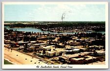 Fort Lauderdale Beach Aerial View Oceanfront Shoreline Coast Ocean VNG Postcard picture