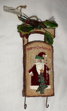 Ganz Merry Christmas Ornament Door Hanger Sled With Santa Claus TAG picture