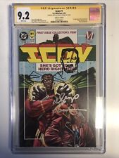 Icon (1993) #1 (CGC 9.2 SS WP) Signed & Sketch Denys Cowan picture