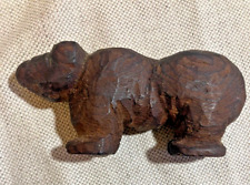 Good Small Antique Primitive Folk Art Carved Bear 4