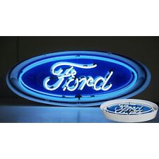 Ford Oval Neon Sign In Metal Can   5FOVCN picture