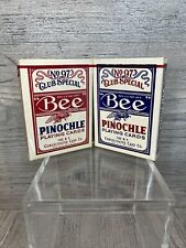 2 Vintage BEE Club Special No. 97 Back 67 Tax Stamp Sealed Playing Card Decks picture