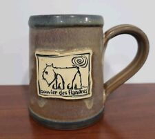 Bouvier Des Flandres  DENEEN POTTERY MUG   Brown Clay with Brown  GLAZE picture