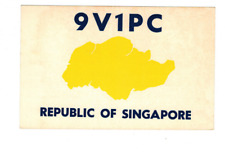 Ham Radio Vintage QSL Card     9V1PC   1969   SINGAPORE picture