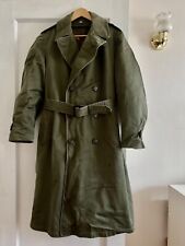Vintage World War ll WW2 1942/1943 US Army Wool Lined Trench Coat Reg Medium picture